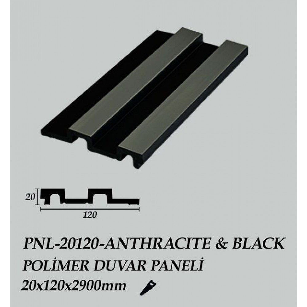 POLİMER PNL-20120-ANTHRACİTE-BLACK 