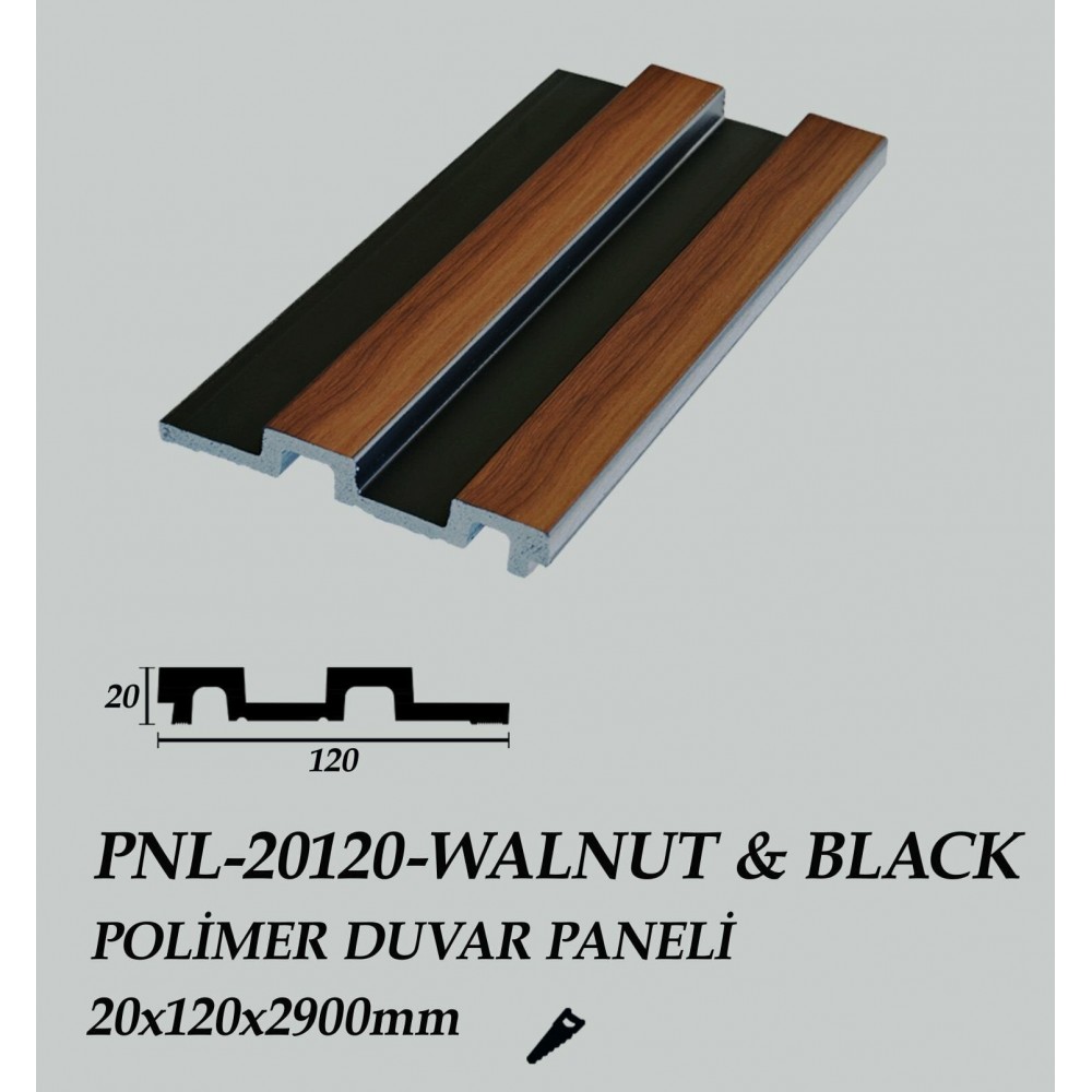 POLİMER PNL-20120-WALNUT&BLACK