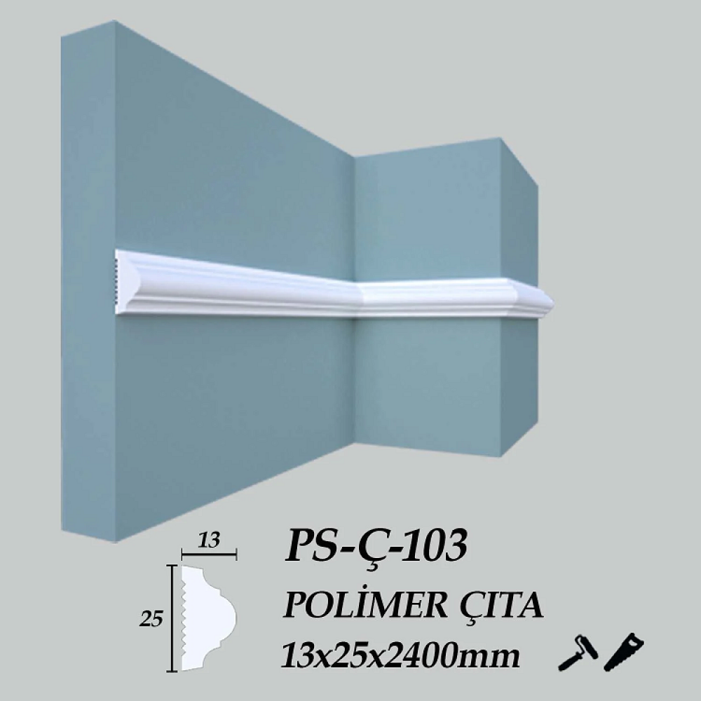 POLİMER DUVAR ÇITASI  PS-Ç-103 & PS-Ç-105  2,40 MT - 1.ADET