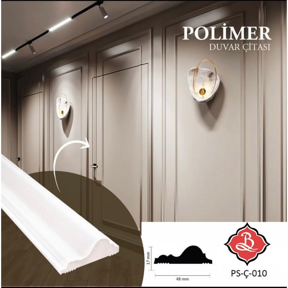 POLİMER DUVAR ÇITASI  PS-Ç-010 2,40 MT - 1.ADET