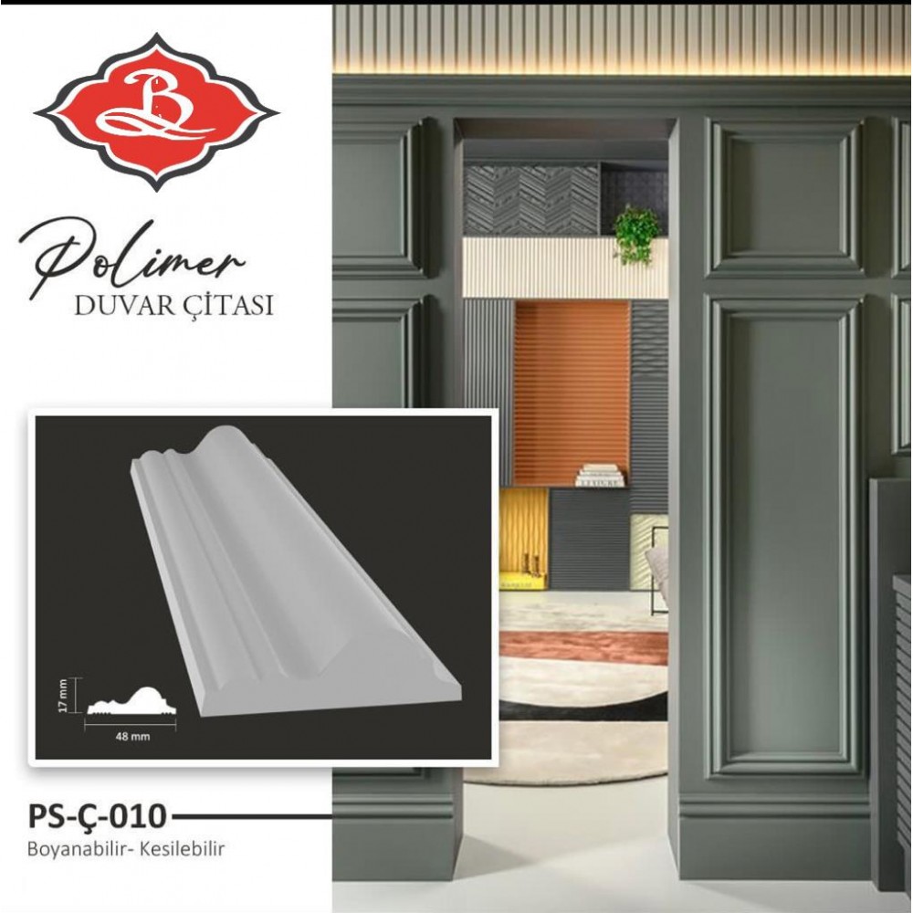 POLİMER DUVAR ÇITASI  PS-Ç-010 2,40 MT - 1.ADET