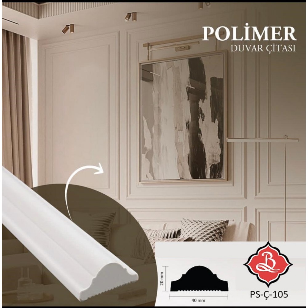 POLİMER DUVAR ÇITASI  PS-Ç-103 & PS-Ç-105  2,40 MT - 1.ADET