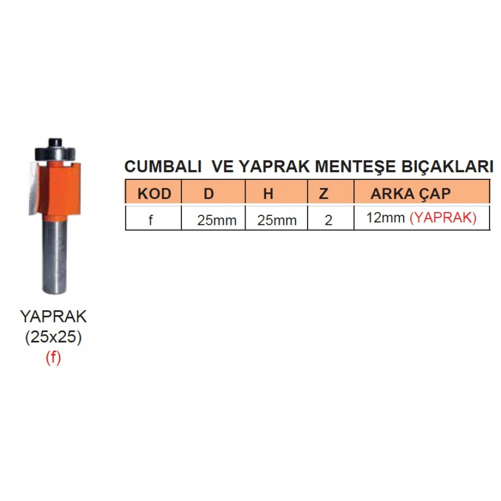 FREZE YAPRAK MENTEŞE NO:30