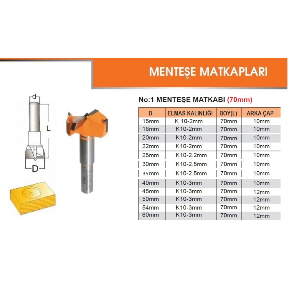FREZE BIÇAGI TAS MENŞTE BIÇAGI 