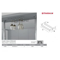 KADEH ASKISI 2 BÖLMELİ S-4016-(Antrasit) KADEH ASKISI 2 BÖLMELİ S-4016-(Antrasit)