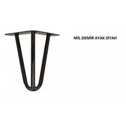 MİL DEMİR AYAK SİYAH