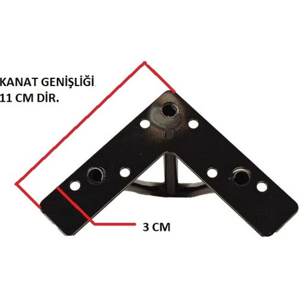 MİL DEMİR AYAK SİYAH