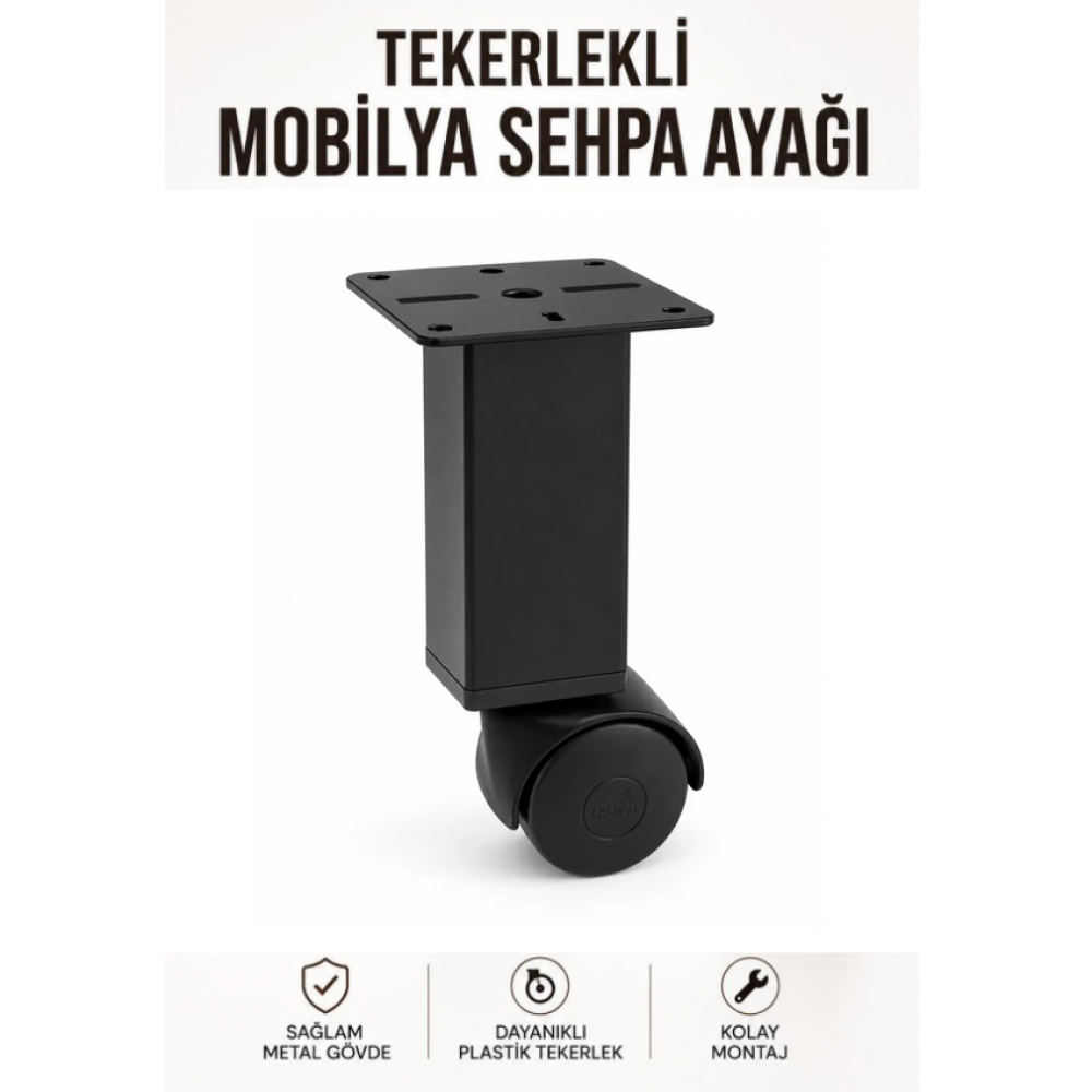 Tekerli sehpa ayağı Akıllı masa ayak tekerli Metal 1.AD Tekerli sehpa ayağı Akıllı masa ayak tekerli Metal 1.AD