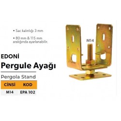 Pergule Ayağı M14 4 Adet