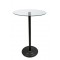 Masa Bar Masası Bistro Cafe Cam Yuvarlak Kokteyl 110 CM