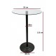 Masa Bar Masası Bistro Cafe Cam Yuvarlak Kokteyl 110 CM Masa Bar Masası Bistro Cafe Cam Yuvarlak Kokteyl 110 CM