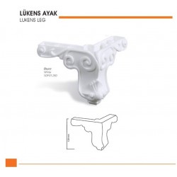 LÜKENS 12 cm TV ÜNİTE KOLTUK ALTI MOBİLYA AYAGI 4 ADET