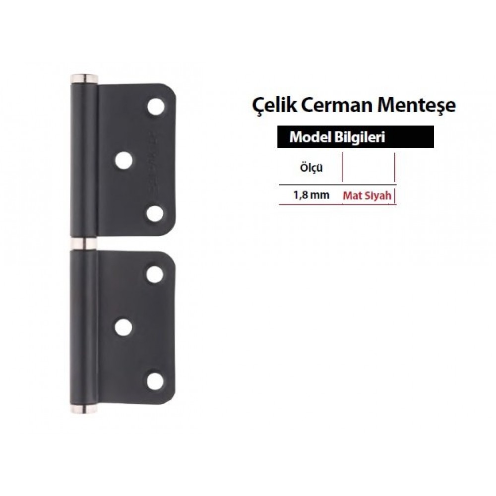 KAPI METENŞESİ ÇELİK MENTEŞE YÖNSÜZ 12cm 4.AD