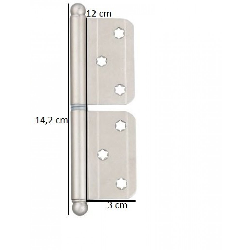 KAPI METENŞESİ ALİMİNYUM MENTEŞE YÖNSÜZ CERMAN 12cm 4.AD KAPI METENŞESİ ALİMİNYUM MENTEŞE YÖNSÜZ CERMAN 12cm 4.AD